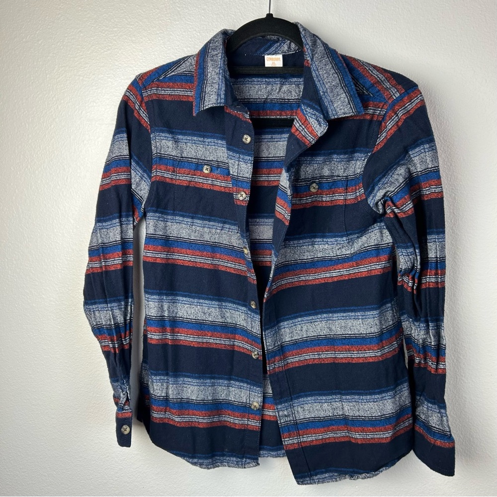 Gymboree Boys Flannel Button Down Size 14